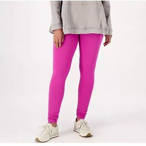 LOGO Layers by Lori Goldstein Tall Knit Pull-On Ankle Leggings - Size M